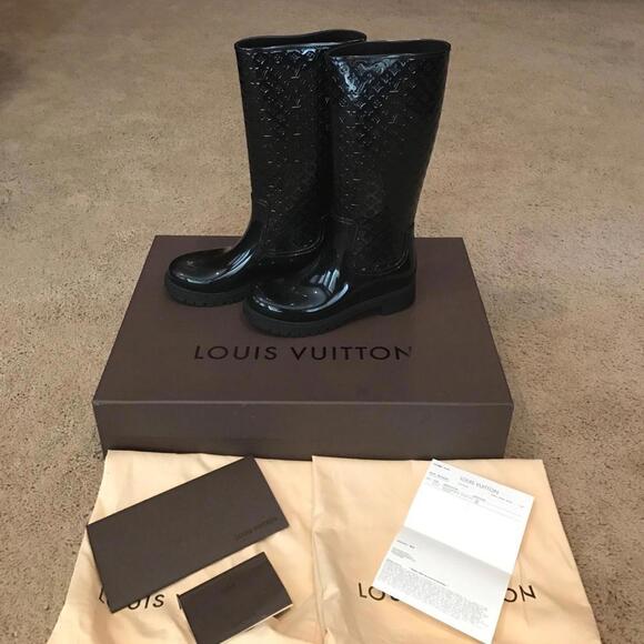 💯Authentic Louis Vuitton Rain Boots - Picture 1 of 4